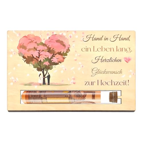 Ekukeon Verpackung für Geldgeschenke zur Hochzeit,Verpackung für Hochzeitsgeschenk Geld mit Reagenzglas,Geldgeschenk Hochzeit,zur Verlobung Hochzeitstag(wedding) von Ekukeon