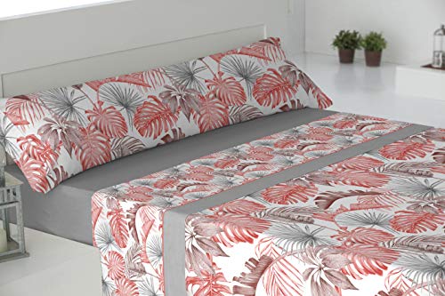 El Barco Bettwäsche-Set, Baumwolle, 50% Polyester 135 x 190 cm grau von El Barco