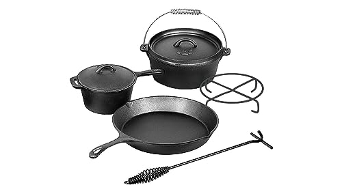 EL FUEGO Dutch Oven 5 tlg. Set AY4661 Pfanne Schmortopf Saucentopf von El Fuego