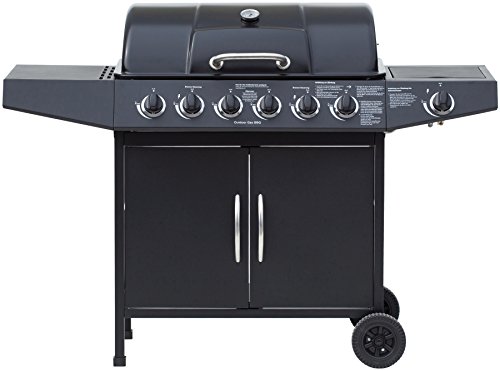 El Fuego Gasgrill, Dayton 6 Plus 1, schwarz, 54 x 133 x 97 cm, AY4601 von El Fuego