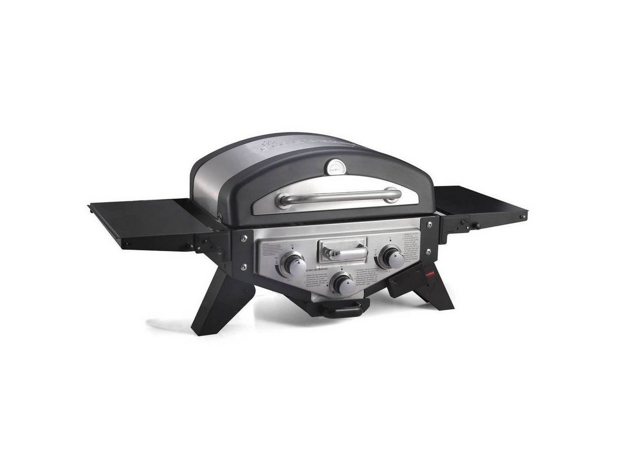 El Fuego Gasgrill AY5261, Solo, inkl. Gasschlauch & Druckminderer, Piezozündung, Warmhalterost, Seitenablagen von El Fuego