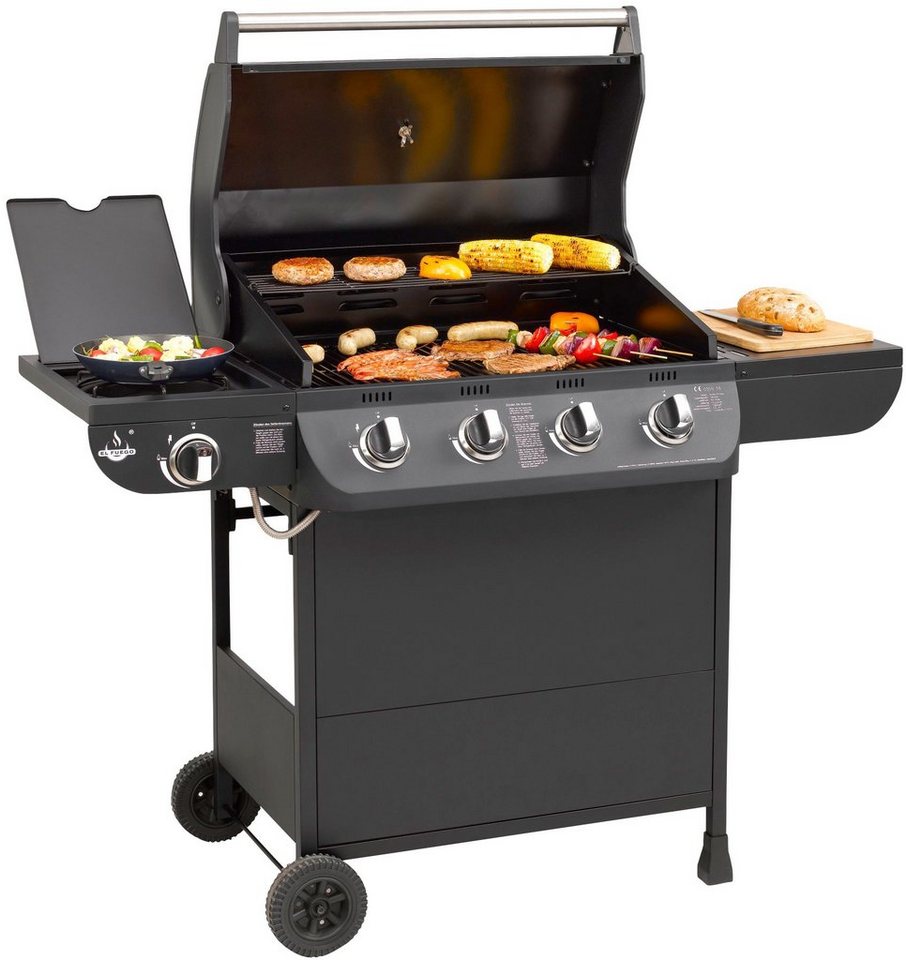 El Fuego Gasgrill Columbus 4+1, BxTxH: 130x58,5x107,5 cm von El Fuego