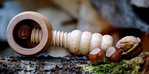 1 Stück - Nussknacker aus Buchenholz mit Schraubgewinde Fass Nussschraube Nußknacker 1 Stück - Nussknacker aus Buchenholz mit Schraubgewinde Fass Nussschraube Nußknacker von El Natural - Produkte aus der Natur