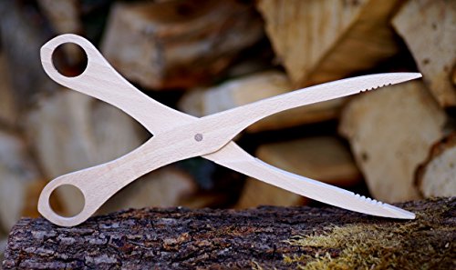El Natural - 2 Stück - Buchenholz Zange, Klassisch, Länge: 28 cm, Breite: 7,5 cm, Höhe: 1,4 cm, je 2,80 € von El Natural - Produkte aus der Natur