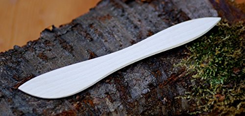 5 Stück - Teigmesser aus Buchenholz Holzmesser Buttermesser Küchen Schmalz Messer Holz je 0,52 € von El Natural - Produkte aus der Natur