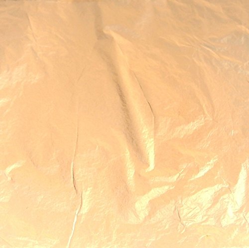 El Natural - Produkte aus der Natur 100 Blatt - Schlagmetall mittelgold lose 16 x 16 cm zum Vergolden Blattmetall von El Natural - Produkte aus der Natur