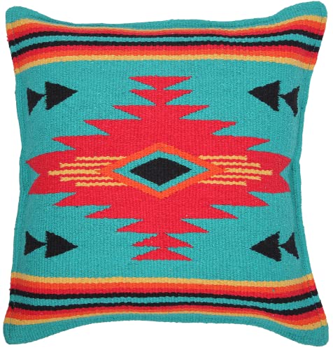 El Paso Designs Azteken-Kissenbezug, 45,7 x 45,7 cm, handgewebt im südwestlichen und indianischen Stil (J) von El Paso Designs