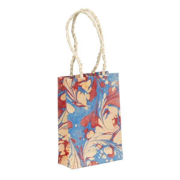 El Puente Geschenktasche "Marble Wavecomb" handgeschöpftes Papier, 18 x 12,5 x 4 cm von El Puente