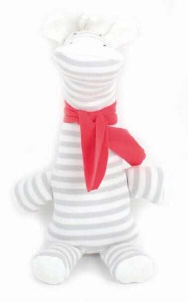 El Puente Stoffpuppe "Giraffe" 100% Baumwolle aus kbA, verschiedene Farben, L 24 cm von El Puente