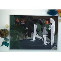 Samodivi Kunstdruck | Folklore Illustration Druck Märchen von ElAsparuhova