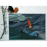 Zwei Für Freude Kunstdruck | Liebe Illustration Druck Wald von ElAsparuhova