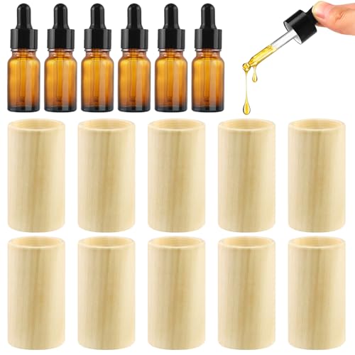 20 Stück Mini Diffuser Holz für Ätherische Öle mit 10 Braune Leere Glasflaschen Fläschchen mit Orifice Reducers für Ätherische Öle Spa Aromatherapie für Autos Konferenzräume Wohnungen und Büro 20 Stück Mini Diffuser Holz für Ätherische Öle mit 10 Braune Leere Glasflaschen Fläschchen mit Orifice Reducers für Ätherische Öle Spa Aromatherapie für Autos Konferenzräume Wohnungen und Büro von ElaDüne