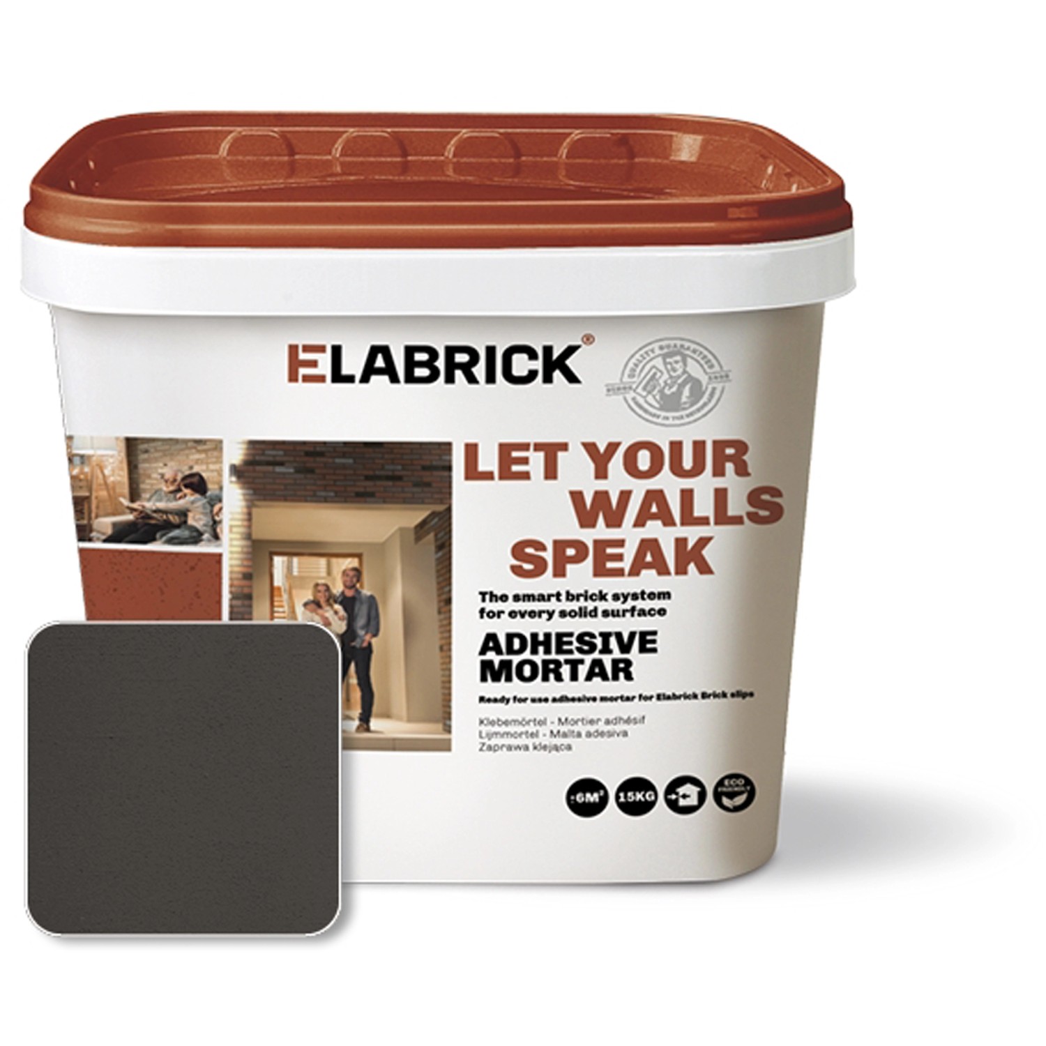 Klebemörtel 15 kg  für Elabrick Verblender Anthrazit Klebemörtel 15 kg  für Elabrick Verblender Anthrazit von Elabrick