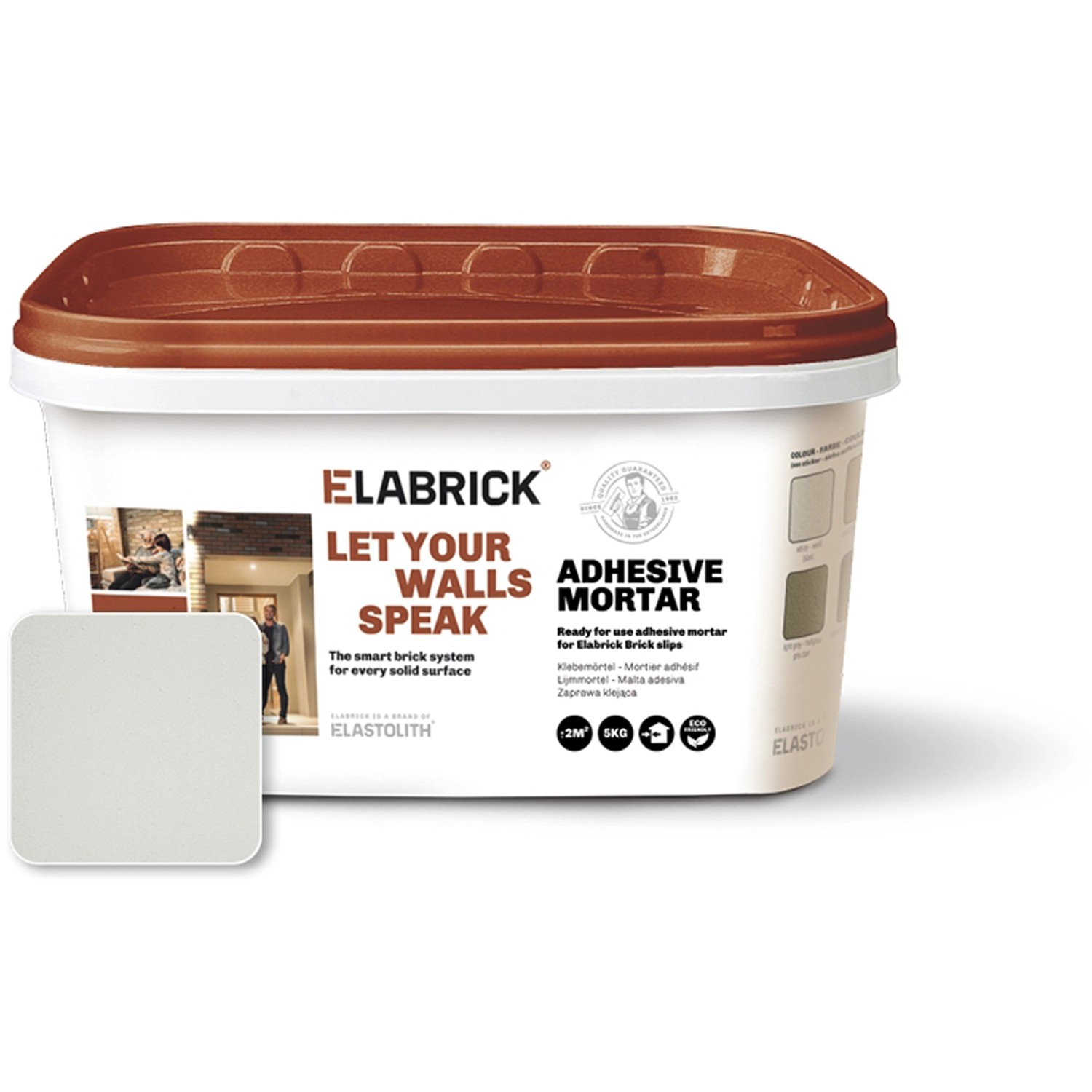 Klebemörtel 5 kg für Elabrick Verblender Weiß von Elabrick