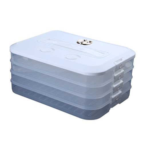 Aufbewahrungsbox zum Einfrieren von Lebensmitteln, transparent, mit Zeitrekorder, mehrschichtiger Behälter, stapelbar für Küche Aufbewahrungsbox zum Einfrieren von Lebensmitteln, transparent, mit Zeitrekorder, mehrschichtiger Behälter, stapelbar für Küche von Eladcncmc