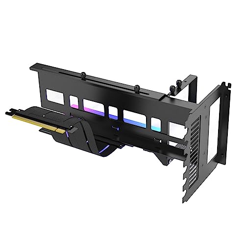 Eladcncmc PCIe X16 Grafikkarte Vertikale Halterung GPU PCI E 4 0 16x Adapter Verlängerung Kabel GPU Lenkung Halterung von Eladcncmc