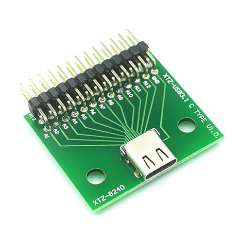 Eladcncmc Typ C Testplatine Mit 24-Pin Header USB3.1-Schnelltest Und Debugging Für Sichere Datenübertragung von Eladcncmc