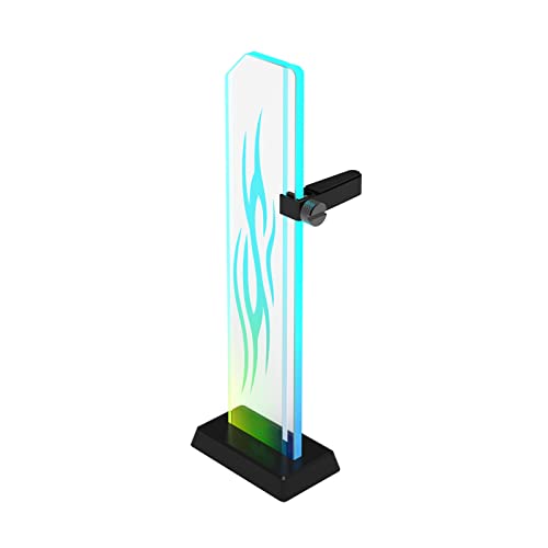 Eladcncmc Vertikale GPU Unterstützungshalterung Aus Gehärtetem Glas 5 V ARGB Halterung Computer Grafikkarte Ständer Verstellbarer GPU Eladcncmc Vertikale GPU Unterstützungshalterung Aus Gehärtetem Glas 5 V ARGB Halterung Computer Grafikkarte Ständer Verstellbarer GPU von Eladcncmc