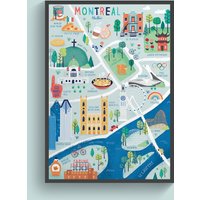 Karte Von Montreal von Elaillce