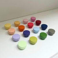 Bunter Möbelknopf Aus Holz/Runder Möbelgriff Für Kinderzimmer | Bunt, Pastell, Farbig von ElalaDesign