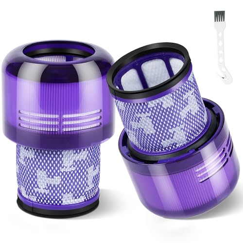 Filter für Dyson V11 V15 SV14 SV22 Ersatzfilter 3 Stück kompatibel mit Dyson V11 Animal Absolute Torque Drive Detect Akku Staubsauger Zubehör 970013-02 von Elalove