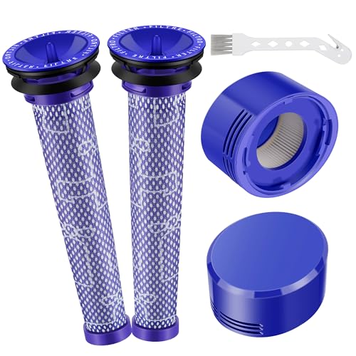 Filter für Dyson V7 V8 Staubsauger Ersatzfilter Set : 2 Vorfilter 2 HEPA Nachfilter 1 Bürste – kompatibel mit Dyson V7 V8 Animal Absolute Motorhead Total Clean SV10 – DY-96566101 & 96747801 Filter für Dyson V7 V8 Staubsauger Ersatzfilter Set : 2 Vorfilter 2 HEPA Nachfilter 1 Bürste – kompatibel mit Dyson V7 V8 Animal Absolute Motorhead Total Clean SV10 – DY-96566101 & 96747801 von Elalove