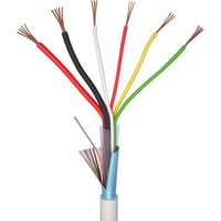 70I141 Alarmkabel LiYY 4 x 0.22 mm² + 2 x 0.5 mm² Weiß 10 m - Elan von Elan