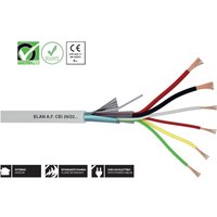 Code 020061 - Kabel 6x0,22 Strang abgeschirmtes Alarmkabel 6x0,22 PVC-Mantel 020061 100-m-Rolle - Elan von Elan