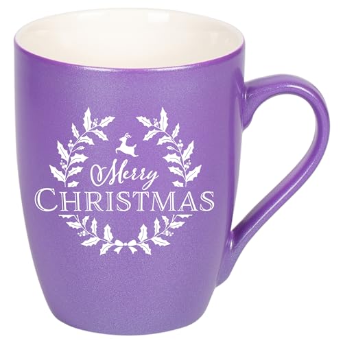 Elanze Designs Kaffeetasse aus Knochenporzellan, 284 ml, Violett von Elanze Designs