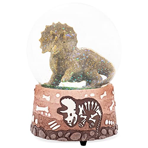 Elanze Designs Triceratops Fossilien Braun Paläontologe Knochen Graben Skelett Wissenschaft STEM Fußabdrücke Museum Tier 100 mm Musical Glitter Dinosaurier Schneekugel spielt Melodie Born Free Elanze Designs Triceratops Fossilien Braun Paläontologe Knochen Graben Skelett Wissenschaft STEM Fußabdrücke Museum Tier 100 mm Musical Glitter Dinosaurier Schneekugel spielt Melodie Born Free von Elanze Designs