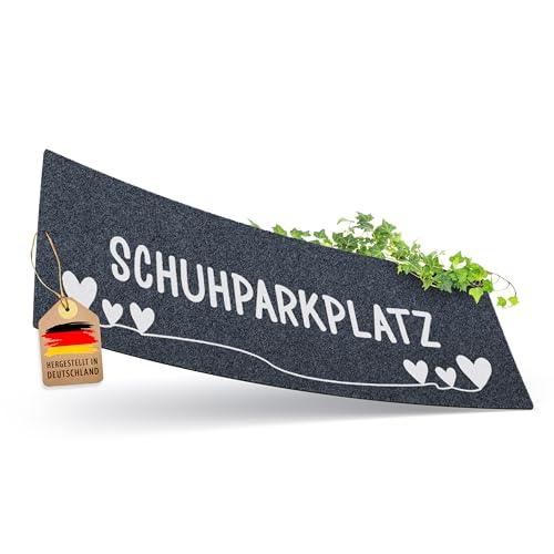 ElbFuchs® Schuhparkplatz Fußmatte 100x35cm | Ideale Schuhmatte Abtropfmatte und Schuhunterlage | Waschbare Fussmatte und Schuhabstreifer für Innen von ElbFuchs