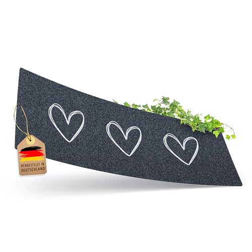 ElbFuchs [NEU Fußmatte I 100x35cm mit Herzen [EXTRA rutschfest & WASCHMASCHINEN GEEIGNET] Fußmatte aussen & innen I Türmatte | Fußabtreter | Schuhparkplatz von ElbFuchs