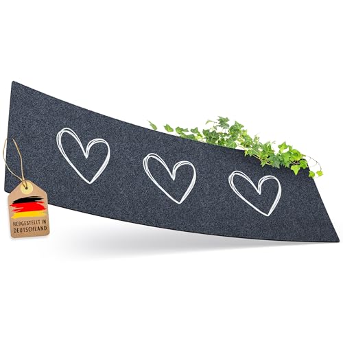 ElbFuchs [NEU Fußmatte I 120x40cm mit Herzen [EXTRA rutschfest & WASCHMASCHINEN GEEIGNET] Fußmatte aussen & innen I Türmatte | Fußabtreter | Schuhparkplatz von ElbFuchs