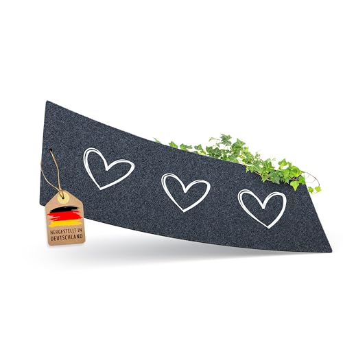 ElbFuchs [NEU Fußmatte I 75x30cm mit Herzen [EXTRA rutschfest & WASCHMASCHINEN GEEIGNET] Fußmatte aussen & innen I Türmatte | Fußabtreter | Schuhparkplatz von ElbFuchs