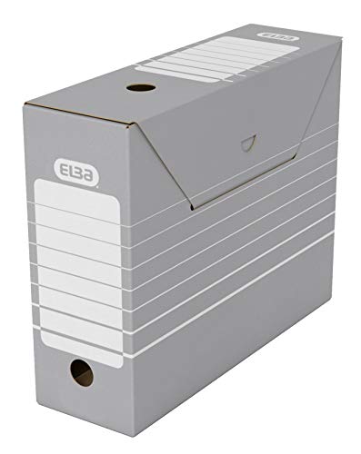 ELBA Archivbox Tric, 10 Stück, 10 cm breit, grau von Elba