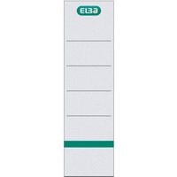 ELBA Einsteck-Rückenschilder weiß für 8,0 cm Rückenbreite - 10 Stück von Elba