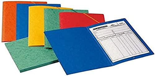 Oxford 400114353 TopFile+ Sammelmappen, Karton, ohne Klappen, mit Gummizug, Format A4, Blau von Elba