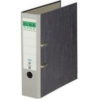 Elba - Ordner rado klassik 80mm din A4 Werkstoff: Pappe Material der Kaschierung außen: Papier Material der Kaschierung innen: Papier grau von Elba