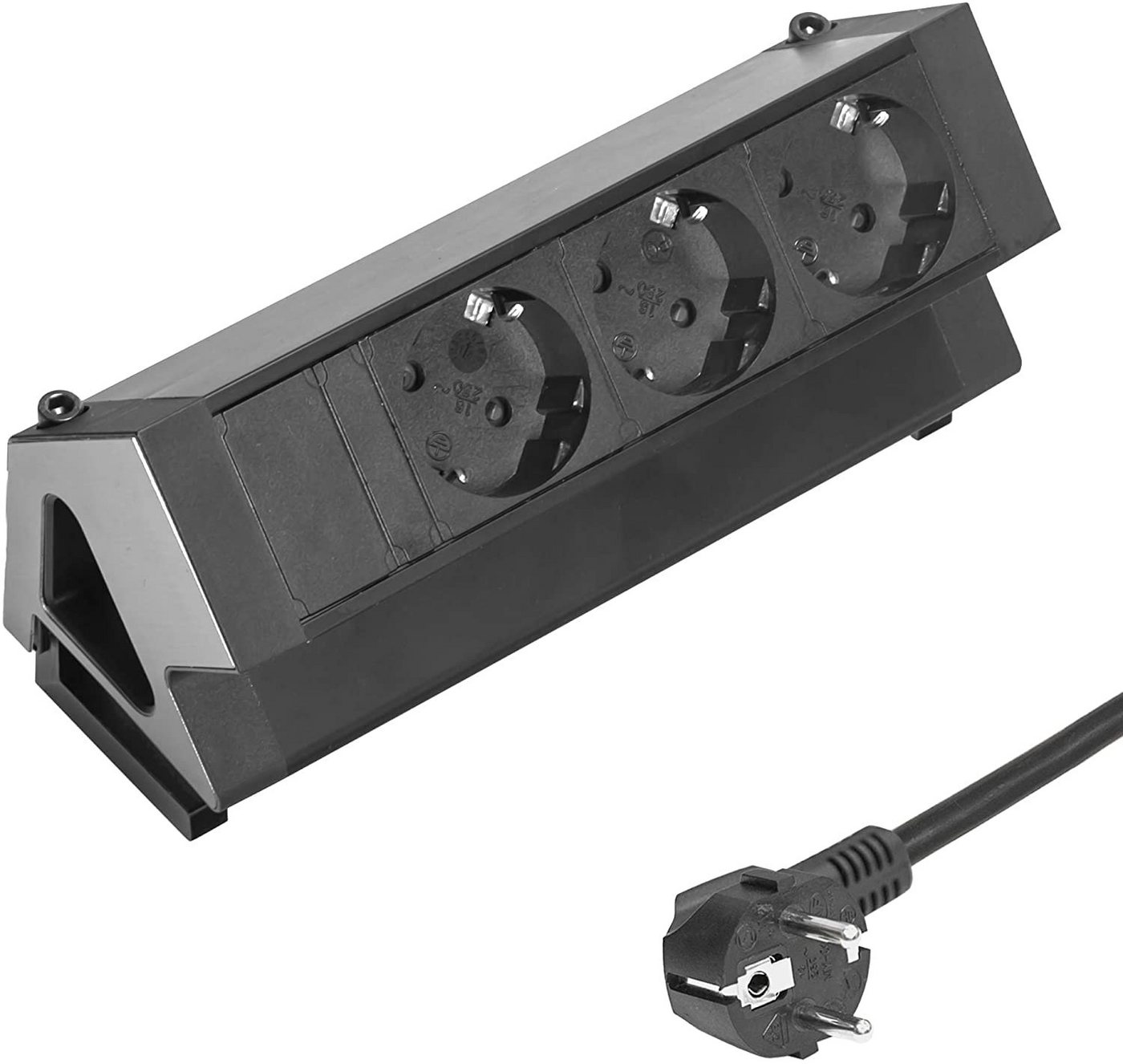 Elbe Inno EL4103 Series Steckdosenleiste 3-fach (3 Fach, Type C, Type A, 2 RJ45, HDMI, Überspannungsschutz, Kindersicherung) von Elbe Inno