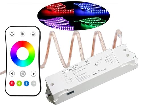 Elbe Led strip RGB Streifen band schlauch wasserdicht Dimmbar 230V IP65 outdoor außen(15M) von Elbe Inno