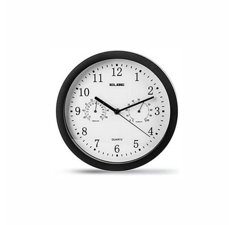 Elbe Uhr Elbe Wanduhr ELBE RP-1005-N Weiß Schwarz von Elbe