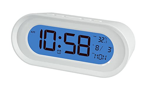 Elbe Weißer Wecker mit Thermometer und Timer RD-701-B von Elbe