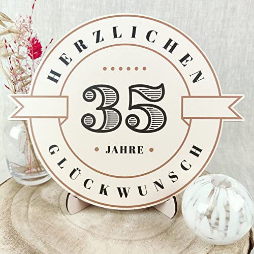 35 Geburtstag Männer/Frauen - Holzscheibe mit eigenem Text - Geburtstag 35, 35. Geburtstag Männer Geschenk 35. Geburtstag Deko 35 Geburtstag Mann 35, 35 Jahre - Personalisierbar mit Namen aus Holz 35 Geburtstag Männer/Frauen - Holzscheibe mit eigenem Text - Geburtstag 35, 35. Geburtstag Männer Geschenk 35. Geburtstag Deko 35 Geburtstag Mann 35, 35 Jahre - Personalisierbar mit Namen aus Holz von Elbeffekt