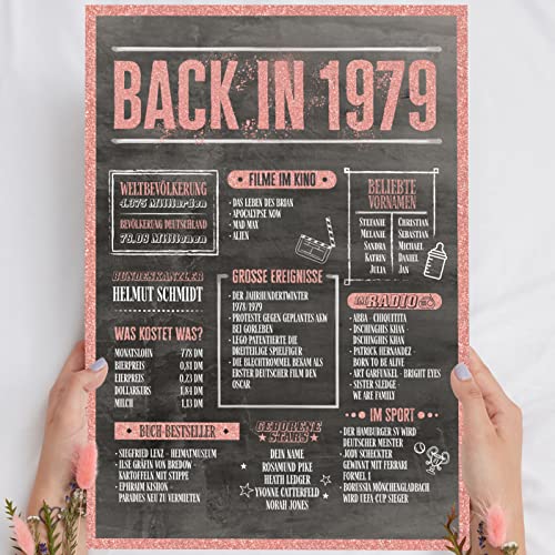 46 Geburtstag Frauen Rosegold Holzbild Back in 1979 personalisierbar zum Hinstellen/Aufhängen opt. beleuchtet, 46 Geburtstag Frau Deko, 46 Geburtstag Frau, 46. Geburtstag Frau, Geschenk 46 Geburtstag 46 Geburtstag Frauen Rosegold Holzbild Back in 1979 personalisierbar zum Hinstellen/Aufhängen opt. beleuchtet, 46 Geburtstag Frau Deko, 46 Geburtstag Frau, 46. Geburtstag Frau, Geschenk 46 Geburtstag von Elbeffekt