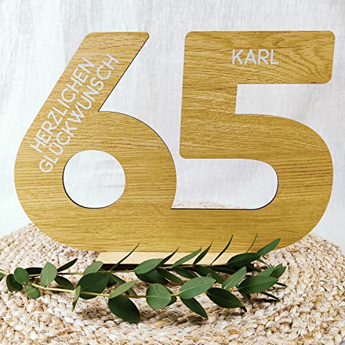 65 Geburtstag Frauen/Männer - Deko Gästebuch Geburtstag 65, 65. Geburtstag Männer Geschenk 65. Geburtstag Deko 65 Geburtstag Mann Tischdeko 65, 65 Jahre - Personalisierbar mit Namen aus Holz 65 Geburtstag Frauen/Männer - Deko Gästebuch Geburtstag 65, 65. Geburtstag Männer Geschenk 65. Geburtstag Deko 65 Geburtstag Mann Tischdeko 65, 65 Jahre - Personalisierbar mit Namen aus Holz von Elbeffekt
