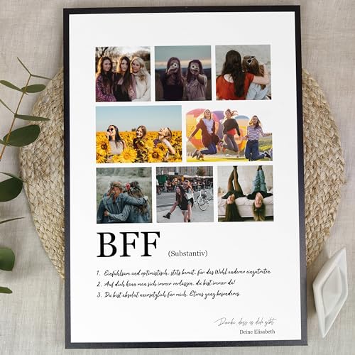 Bestie Geschenk Weihnachten - Personalisiertes Fotogeschenk auf Holz - Geburtstagsgeschenk beste Freundin, Bestie Geschenk, Geschenke Für Bestie, BFF, Geschenk Bestie, Beste Freundin 8 Bilder von Elbeffekt