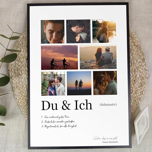 Du & ich Geschenk Weihnachten - Personalisiertes Fotogeschenk auf Holz - Geburtstagsgeschenk beste Freundin, Du & ich Geschenk, Geschenke Für Du & ich, Paar Geschenk, Pärchengeschenk 8 Bilder Du & ich von Elbeffekt