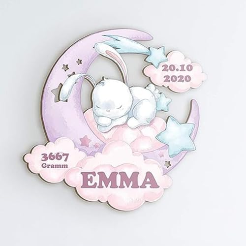 Elbeffekt Baby Namensgeschenke aus Holz - personalisierbares Geschenk - Geburtsgeschenk Mädchen personalisierte Geschenke Baby Taufgeschenk - schenke Dein liebevolles Häschen aus Echtholz Elbeffekt Baby Namensgeschenke aus Holz - personalisierbares Geschenk - Geburtsgeschenk Mädchen personalisierte Geschenke Baby Taufgeschenk - schenke Dein liebevolles Häschen aus Echtholz von Elbeffekt