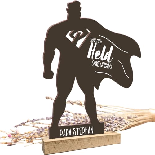Elbeffekt Geschenk Vatertag - Papa Superheld personalisiert - Holz Foto Geschenk, Geschenke für Vater, Männertagsgeschenk, Bester Papa Geschenke, Geschenke für Männer Elbeffekt Geschenk Vatertag - Papa Superheld personalisiert - Holz Foto Geschenk, Geschenke für Vater, Männertagsgeschenk, Bester Papa Geschenke, Geschenke für Männer von Elbeffekt