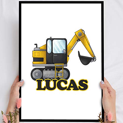 Elbeffekt Holzbild Bagger - personalisierbar zum Hinstellen/Aufhängen optional beleuchtet, Bauschmachine mit Spruch auf Holz - Wand-Bild Aufsteller Dekoration - persönliches Geschenk Elbeffekt Holzbild Bagger - personalisierbar zum Hinstellen/Aufhängen optional beleuchtet, Bauschmachine mit Spruch auf Holz - Wand-Bild Aufsteller Dekoration - persönliches Geschenk von Elbeffekt